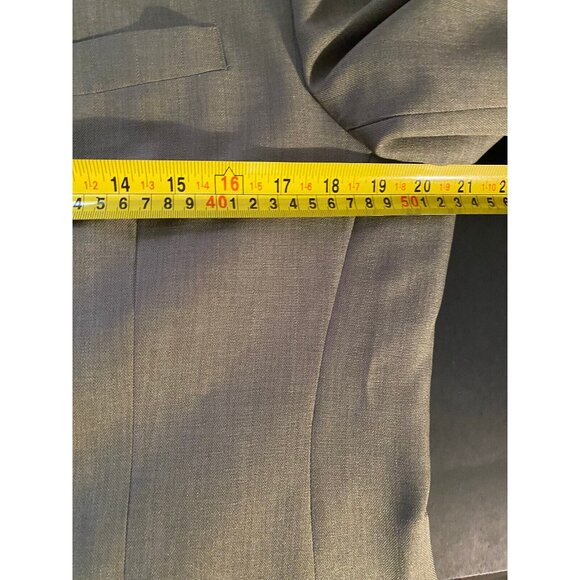 Bonelli Mens Suit 40R Polyester Blazer + Pants Formal Professional - Picture 10 of 15